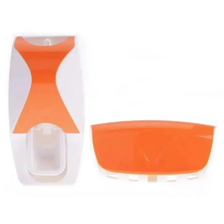 Wall Mounted Toothbrush And Toothpaste Holder Set With Automatic Dispenser And Cup Holder