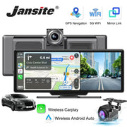 10.26 Inch Dash Cam Mirror 4K Player Wireless CarPlay Android Auto GPS