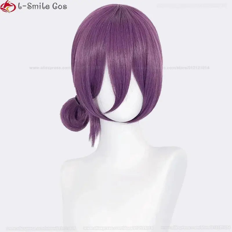Anime Rezee Cosplay Wig, 45cm purple heat-resistant synthetic wig by Simples Market