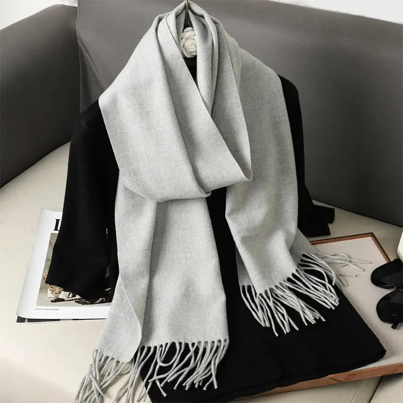 Brand 62 Womens Long Cashmere Blend Winter Scarf Hijab Shawl Wrap For Outdoor Warmth