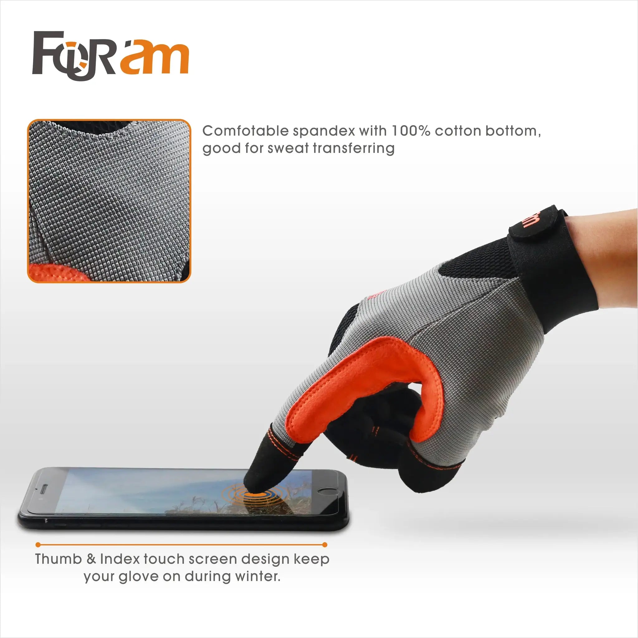 High Dexterity Work Gloves For Men And Women Touch Screen Compatible With Excellent Grip For Multipurpose Utility