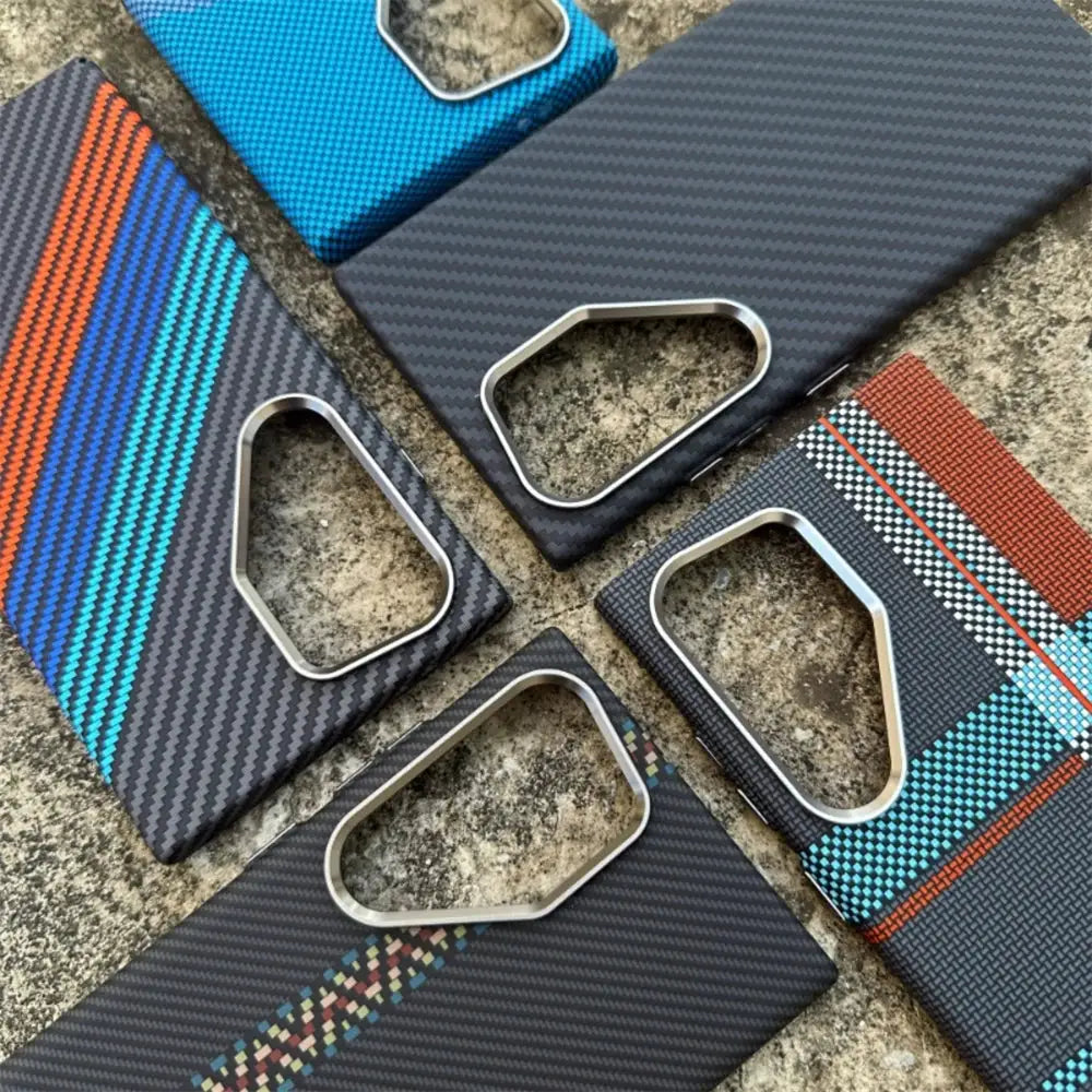 MagSafe Kevlar carbon fiber phone case by Simples Market for Samsung Galaxy S26/S25 Ultra/S24 Plus, six colorways