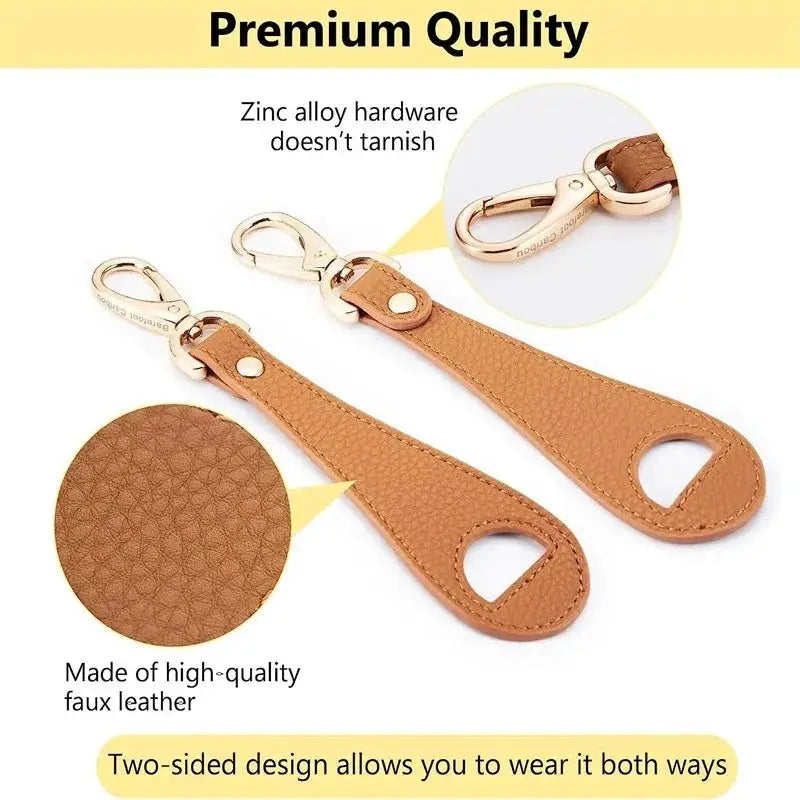 Travel Hat Clip Leather Hands Free Latch Clip For Golf Baseball Caps Towel Glove Wallet Storage