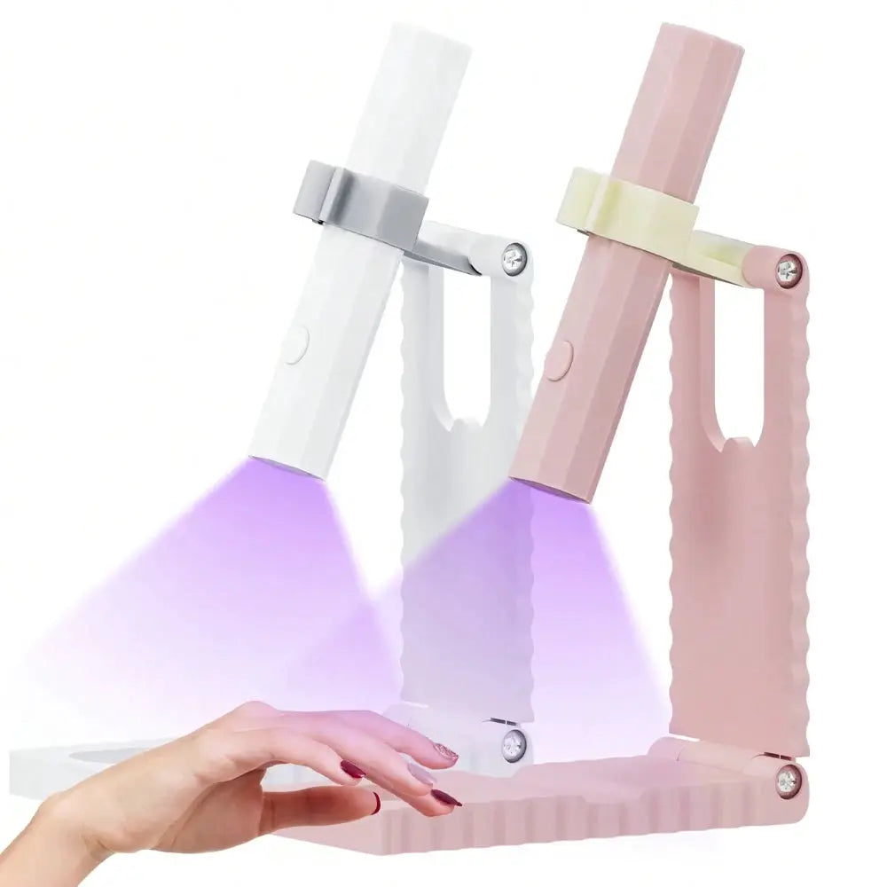Handheld UV LED Nail Dryer Lamp for Gel Polish Curing USB Rechargeable Quick Dry Nail Art Tool