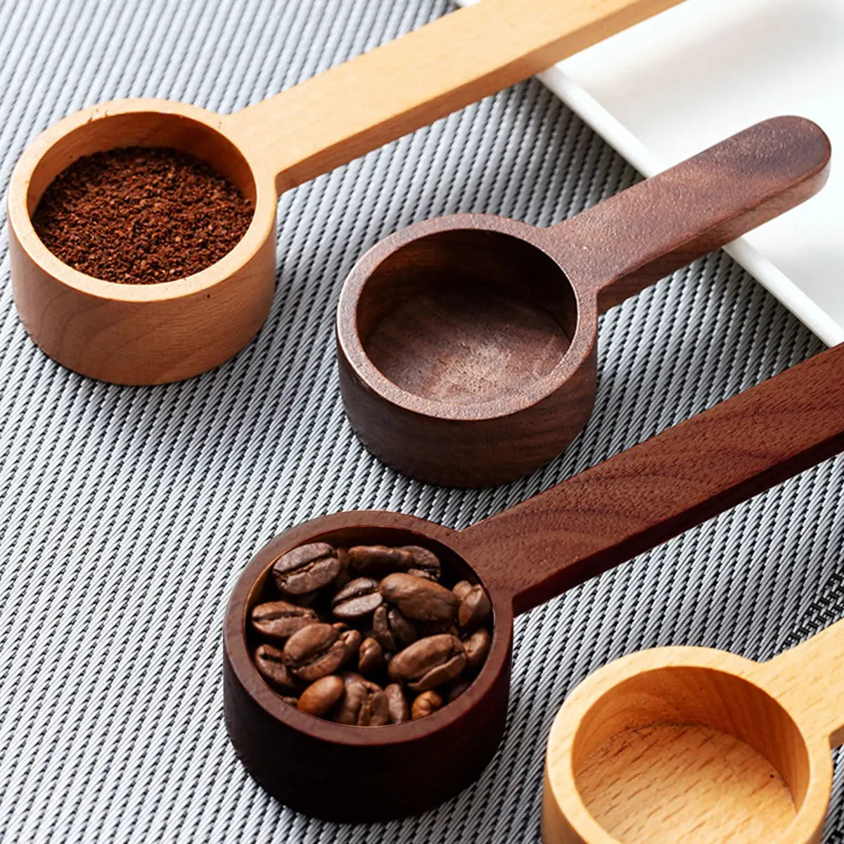 NatureWood Walnut Coffee Scoop Solid Wood Gram Measuring Spoon For Coffee Powder And Milk Powder