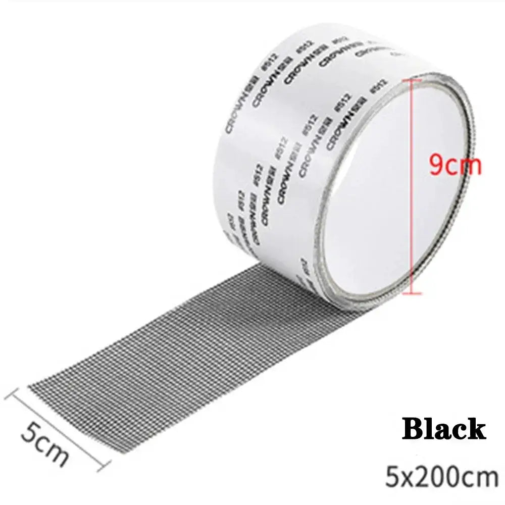 Self Adhesive Mosquito Net Repair Tape For Window Screens Waterproof Mesh Patch To Seal Holes And Tears