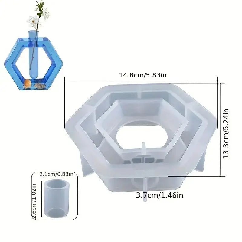 DIY Arched Flower Pot Silicone Mold For Rectangular And Round Pots Hydroponics Vase Making Plaster Resin Casting Molds - Simples Market
