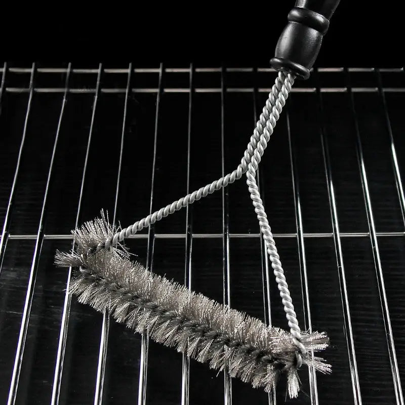 Stainless Steel Barbecue Grill Cleaning Brush With Durable Bristles Nonstick Safe Scrubber For Grates And Outdoor Grills