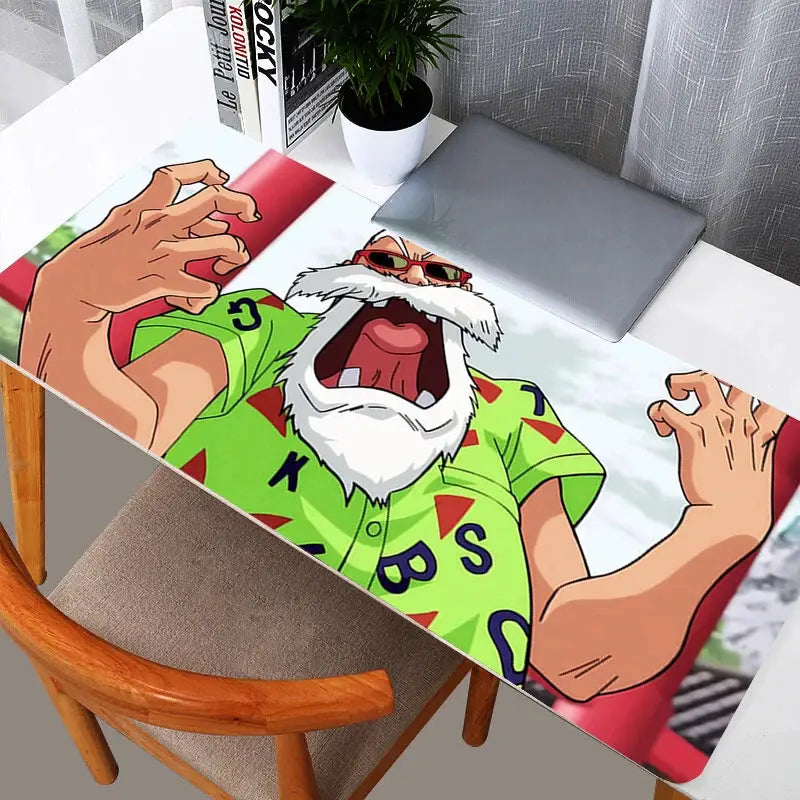 Dragon Ball Z Master Roshi Mouse Pad Rubber Desk Mat For PC Laptop Keyboard Gaming Accessories