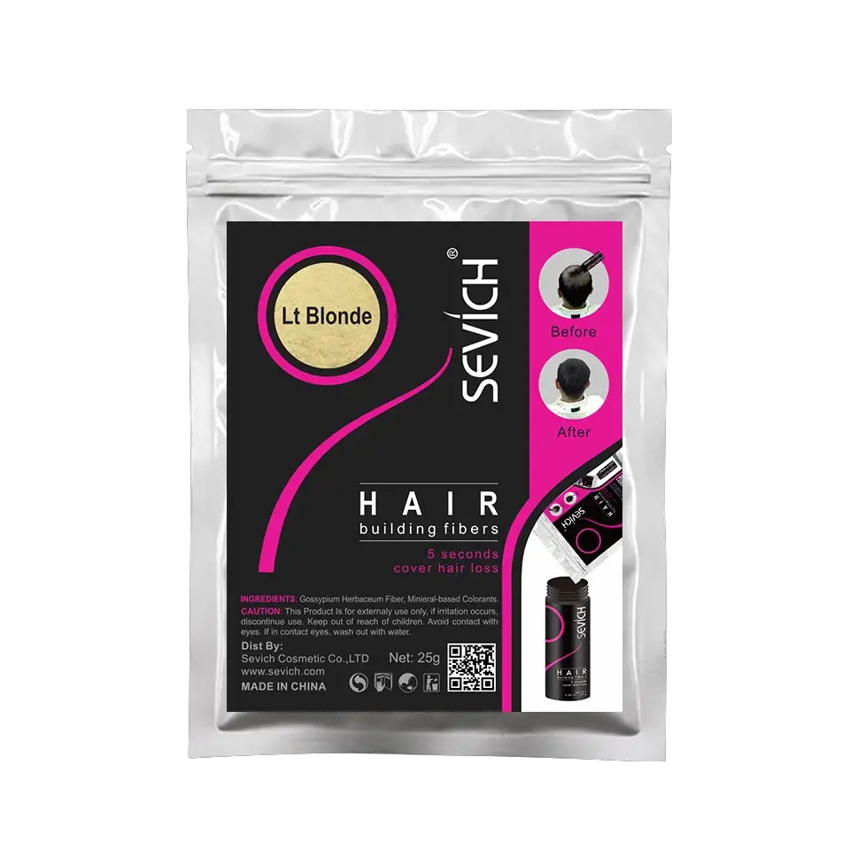 SEVICH 25g Hair Fibers Refill Bag Bald Extension Hair Growth Powder Salon Professional Hair Treatment Unisex Hair Loss Products