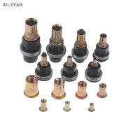 10 Piece Hand Rivet Nut Tool Set Manual Riveter Kit With M3 To M12 Nut Heads For DIY Repair