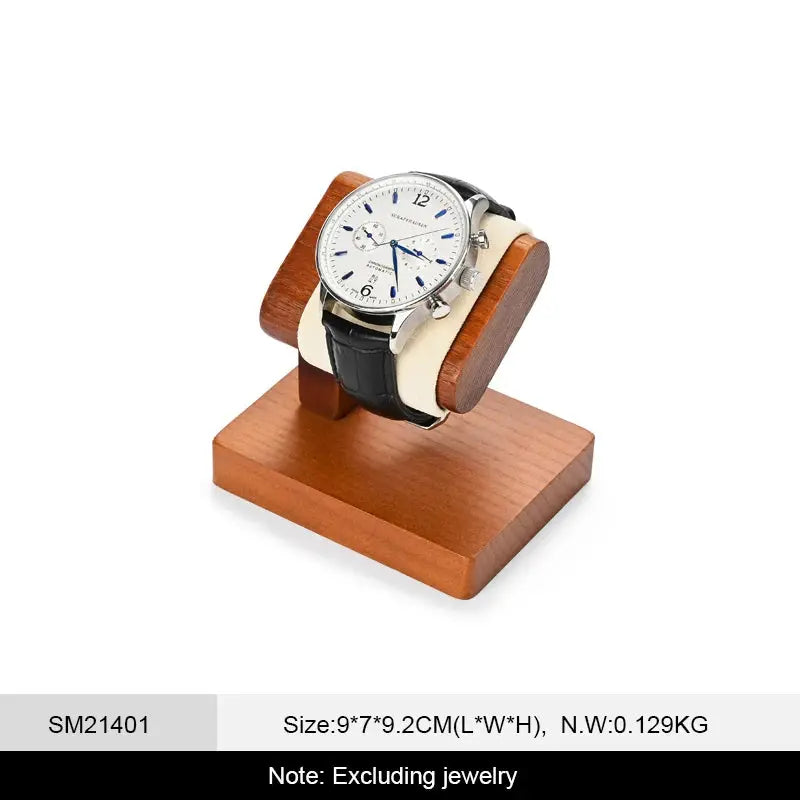 WoodTen Solid Wood Watches Display Stand Elegant Jewelry Organizer For Watches Necklaces Bracelets Bangles