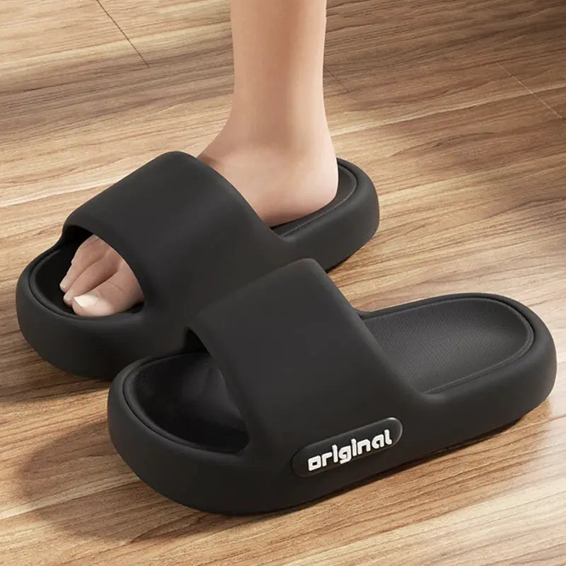 CloudStep Thick Bottom Cloud Slippers For Women With Platform Sole For All Day Comfort
