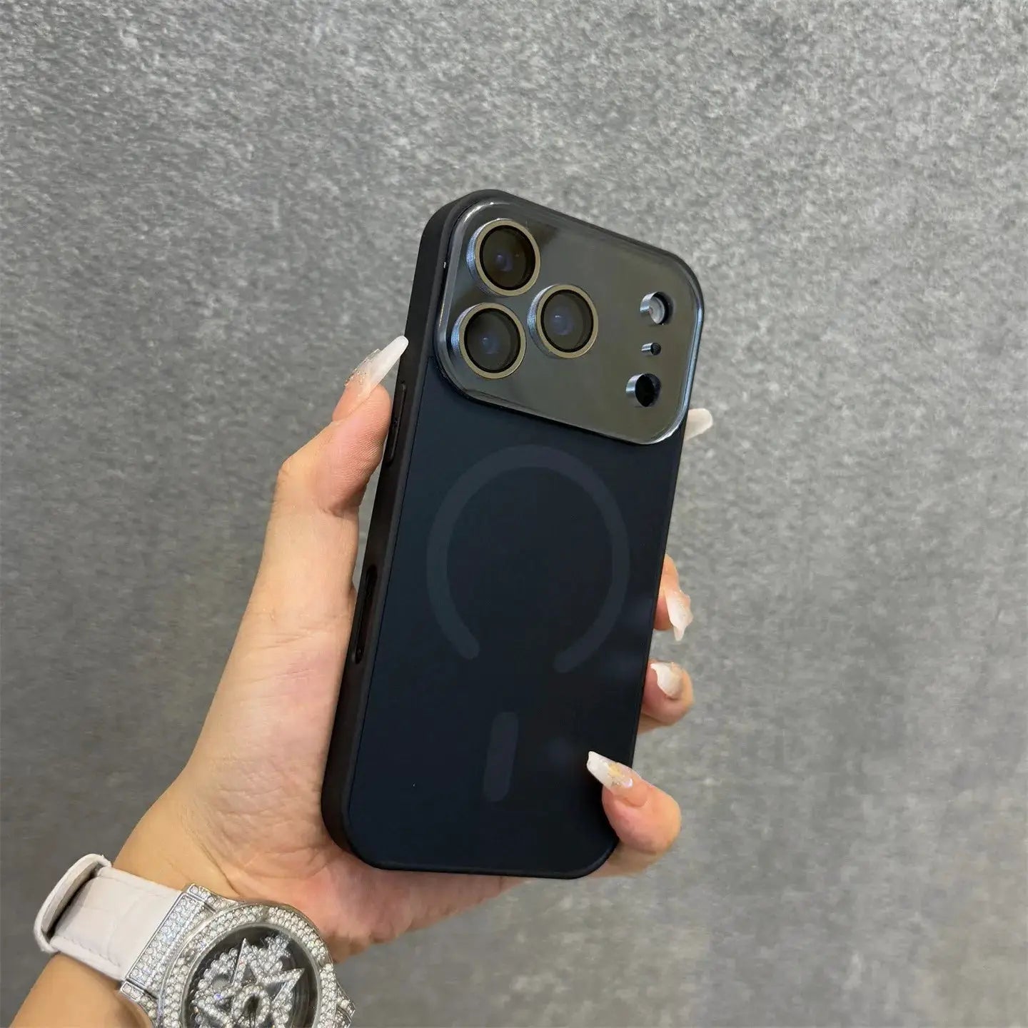 Matte Electroplating Magnetic Case With All Inclusive Lens Film For iPhone 12 13 14 15 16 17 Pro Max And 17Air MagSafe