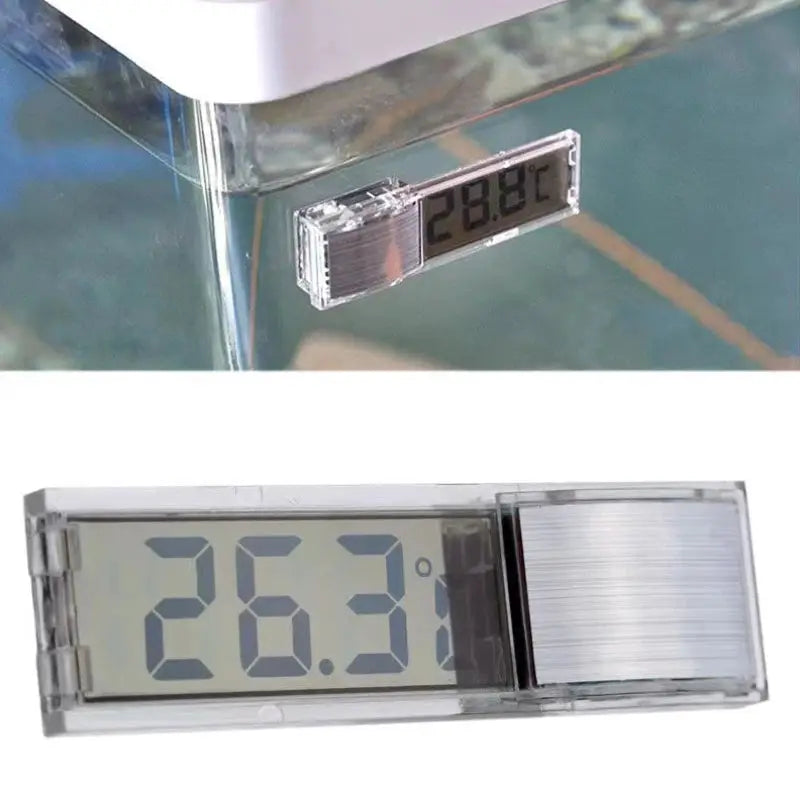 1 Piece Aquarium Thermometer 3D Digital LED Electronic Fish Tank Temperature Meter For Fish And Turtle Tanks Decor