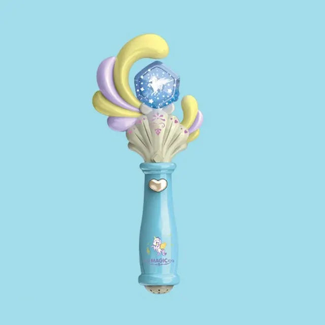 Princess Snow Wand Toy For Girls Glowing Fairy Wand With Light And Sound Snowflake Design For Christmas Halloween