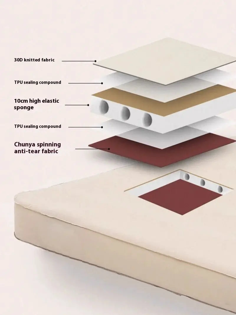 Lohascamping Double Self Inflating Mattress Thick 10cm Camping Sleeping Pad 1 To 2 People Compact Folding Air Mat