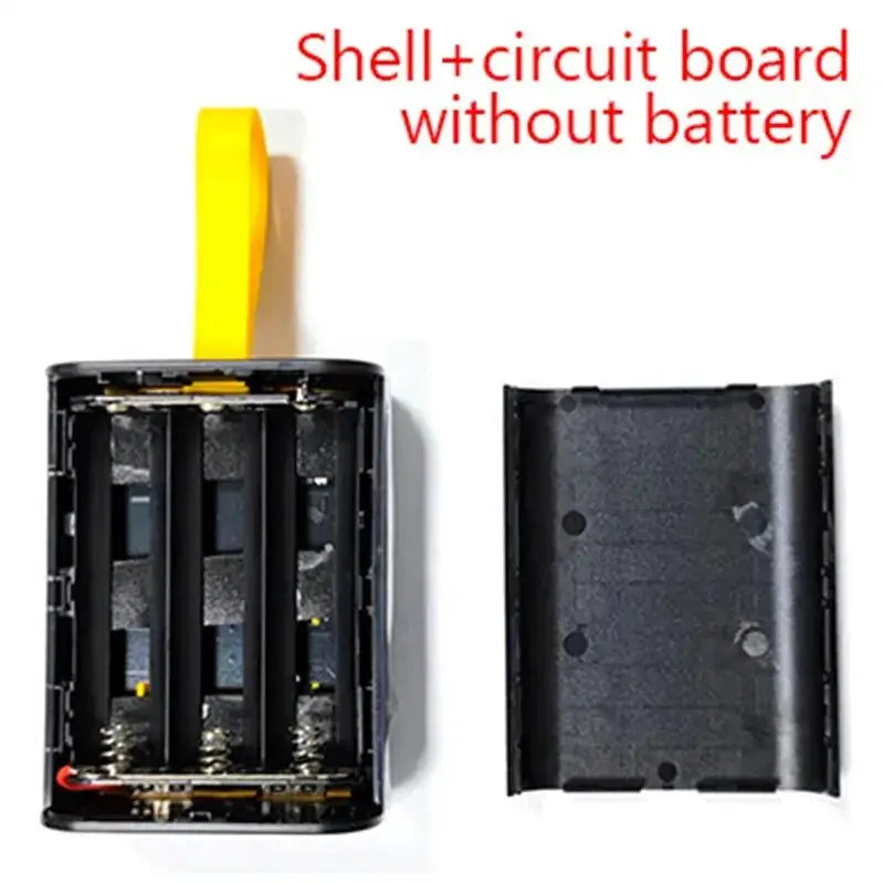 3x18650 Battery Case Power Bank With Dual USB Output Night Light DIY Transparent Shell For iPhone Xiaomi