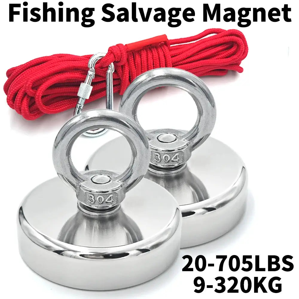 Neodymium Fishing Magnet N52 With Countersunk Eyebolt Salvage
