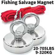 Neodymium Fishing Magnet N52 With Countersunk Eyebolt Salvage
