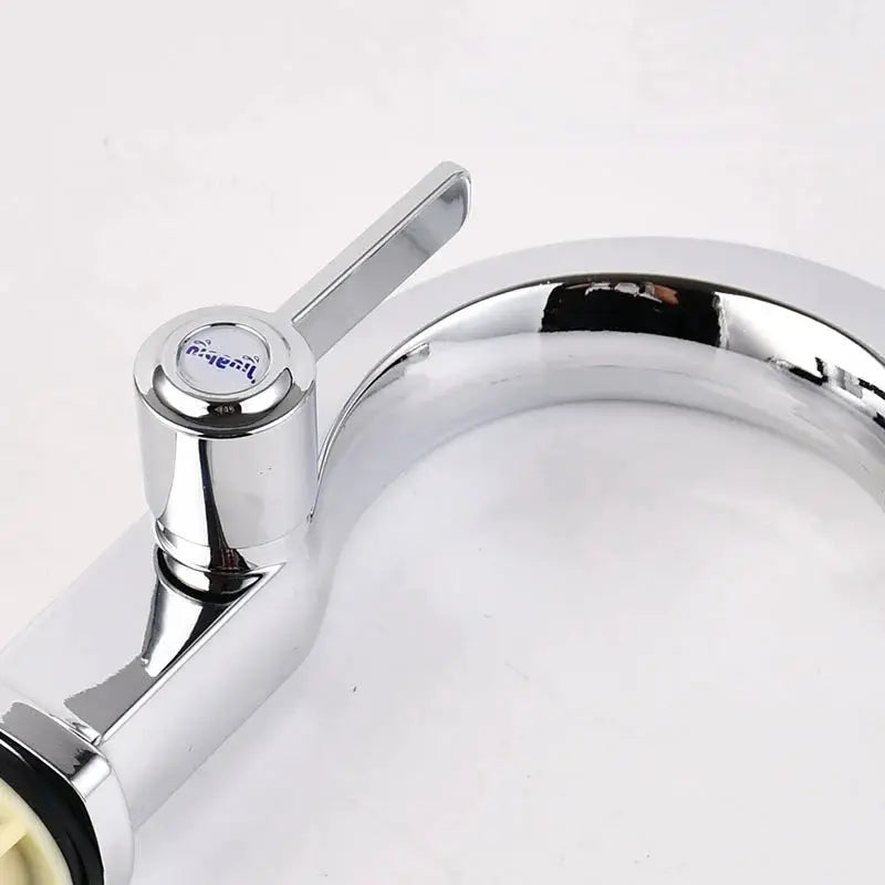 Bathroom & Kitchen Basin Faucet with single lever, chrome finish, deck-mounted, cold water only Simples Market