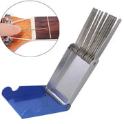 Guitar Nut and Saddle Polishing Files Set DIY Slotting Kit Dual Cutting Edge Luthier Tool