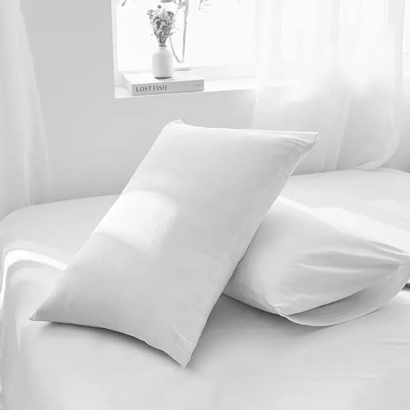 Pillow cover 20 x 30 in, solid white, Simples Market bedding pillowcase