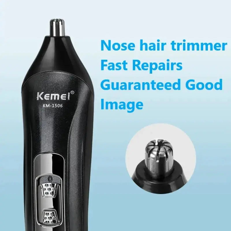 Kemei KM 1506 3 In 1 Electric Shaver USB Charging Hair Trimmer Nose And Face Grooming USB Rechargeable