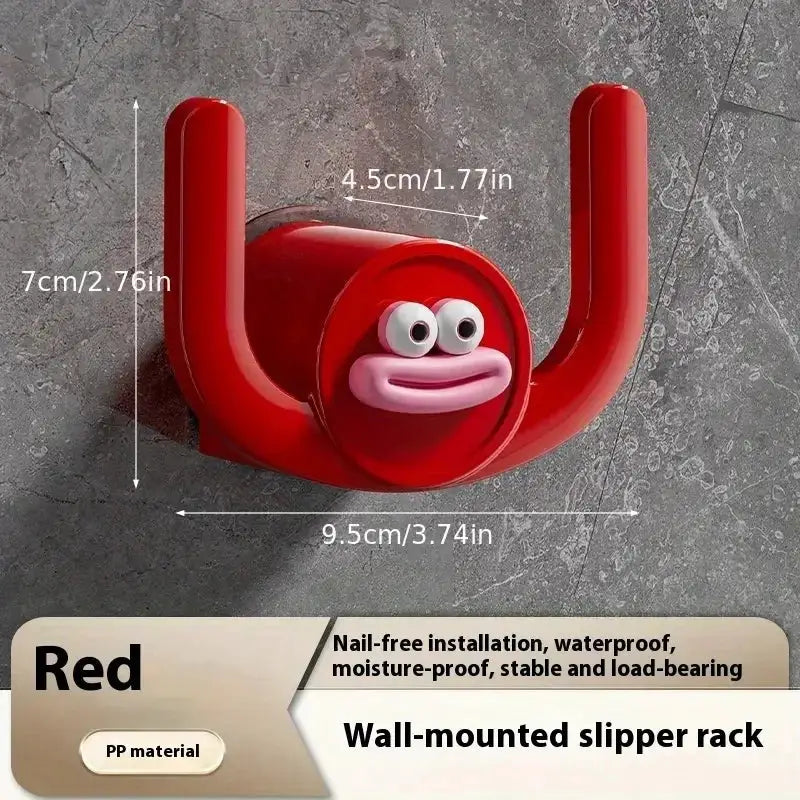 Cartoon Slippers Hook And Rack For Bathrooms And Bedrooms Shower Storage Organizer Shoe Holder Drainage Stand