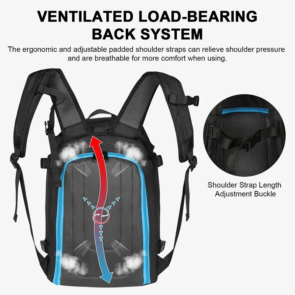50L Waterproof Ski and Snowboard Boot Backpack - Simples Market