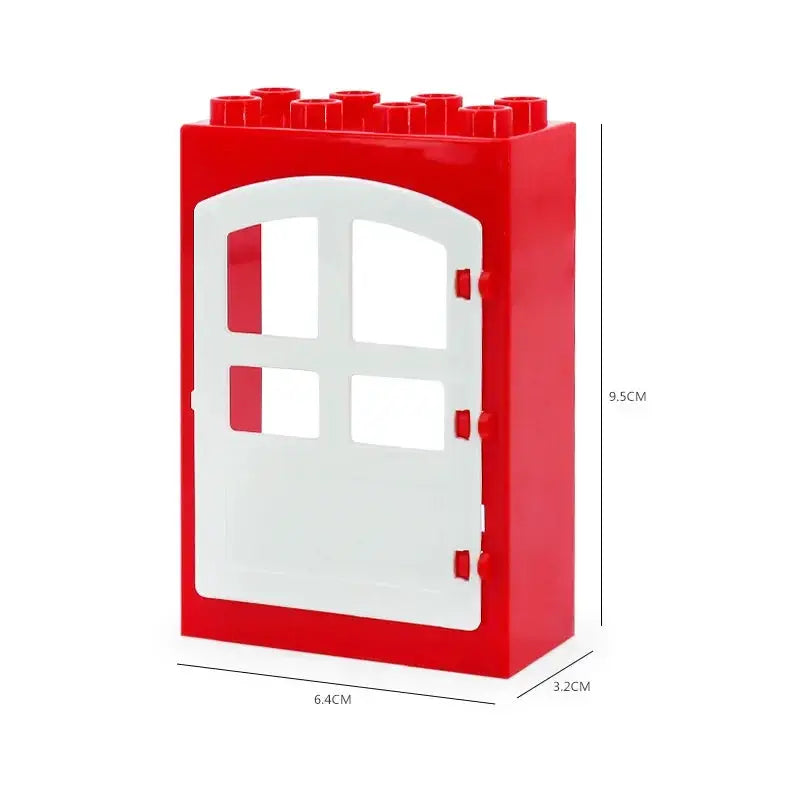 Big Building Blocks Houses Kit With Doors Windows Walls And Roof Compatible With Large Bricks Boys And Girls Toy Gifts