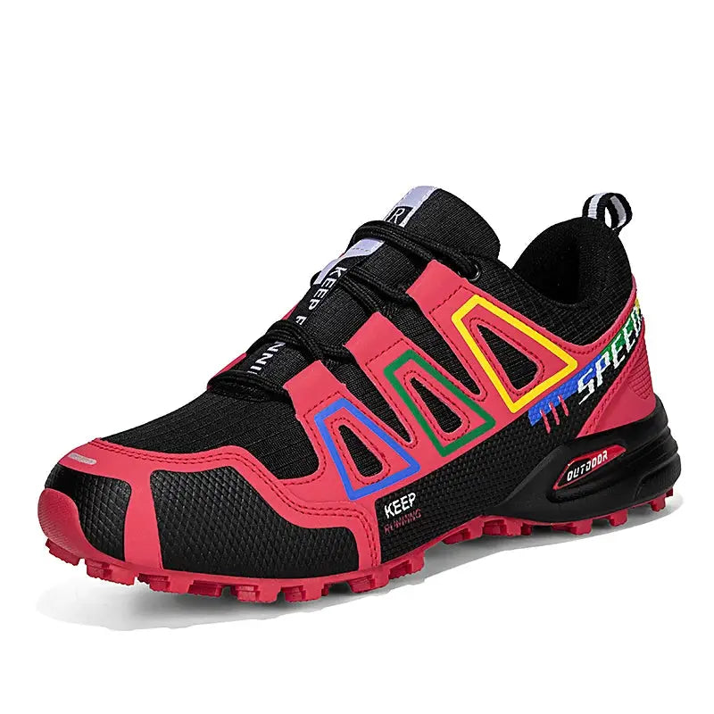 Unisex Outdoor Hiking Shoes Lace Up Non Slip Lightweight Tactical Training Sports Shoes Casual Cycling