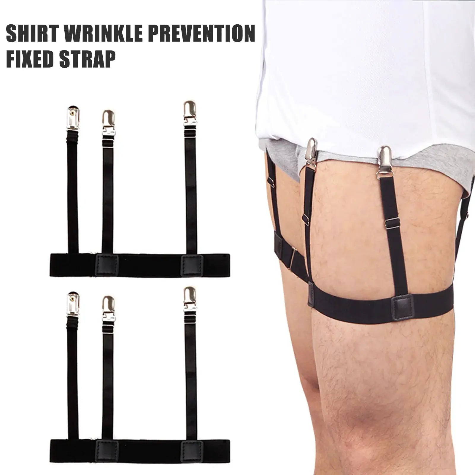 TuckGuard Shirt Stay Clips With Hidden Suspender Belt Keeps Shirts Tucked All Day For Police Military Professionals