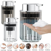 Hands Foaming Soap Dispenser For Bathroom And Kitchen Refillable Liquid Soap Mousse Bottle Push Type Dish Soap Container