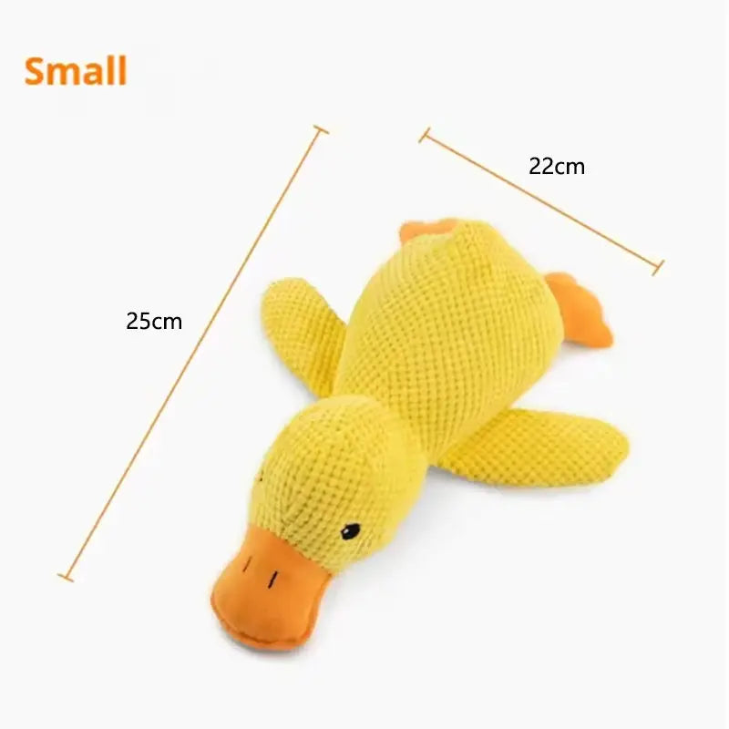 Cute Dog Toy Stomping Duck Bite Resistant Plush Toy for Large Dogs Interactive Teeth Cleaning Boredom Relief