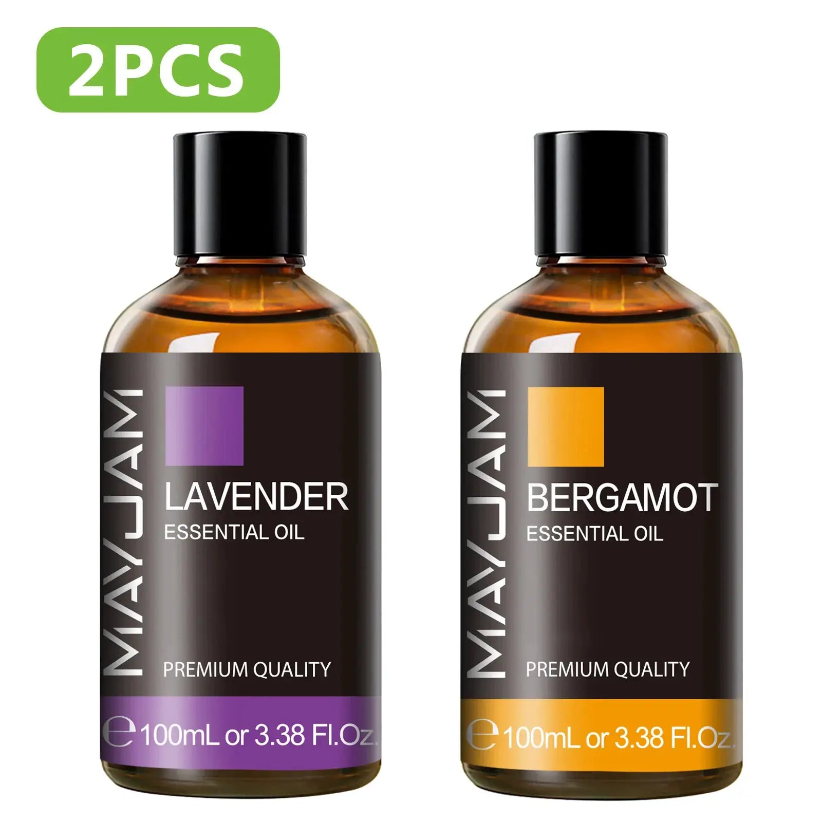 MAYJAM 100ml Pure Plant Essential Oil Mint Bergamot Patchouli Citronella Lemongrass Chamomile Cedarwood For Reed Diffuser