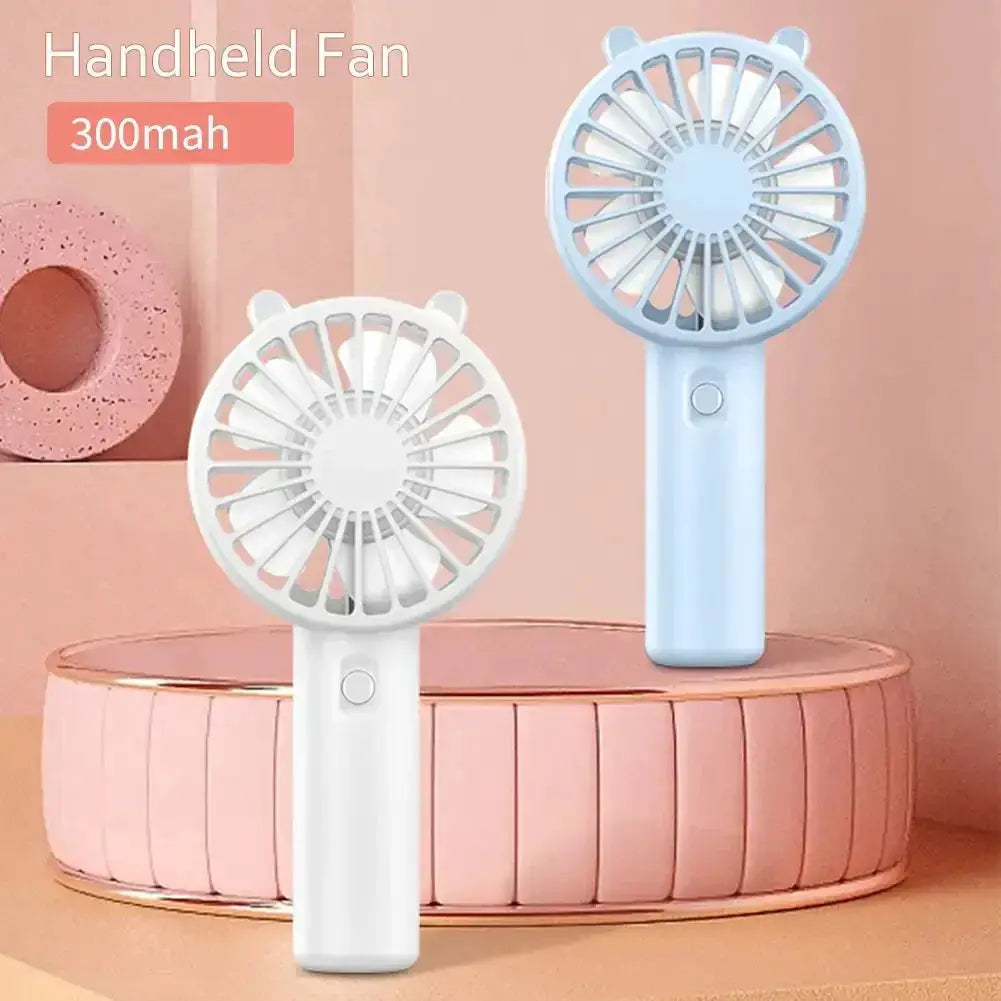 Portable Handheld USB Rechargeable Quiet Mini Desk Fan for Personal Cooling and Travel