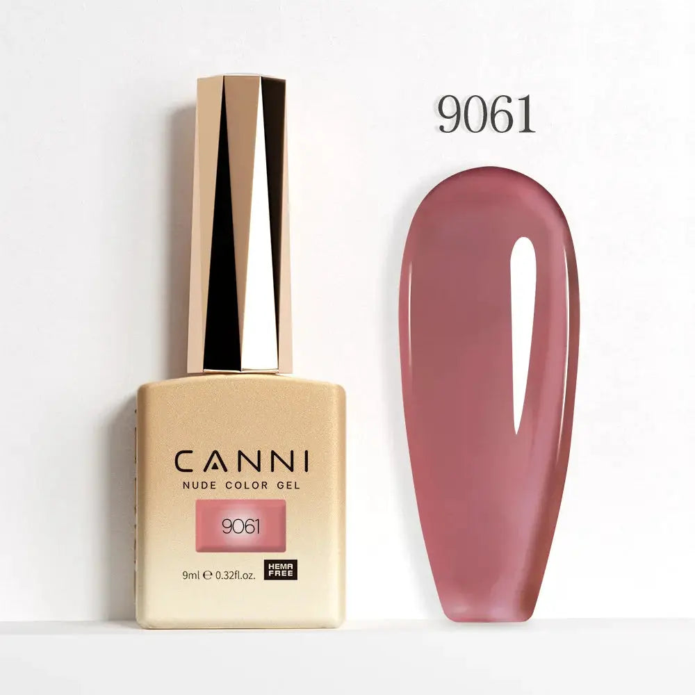 Canni Hema Free Nail Gel Polish Christmas Red Collection Semi Permanent 9ml Long Lasting Shine