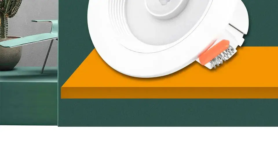 Simples Market PIR motion sensor LED downlight, white circular recessed spotlight (5W-20W, AC85-265V)
