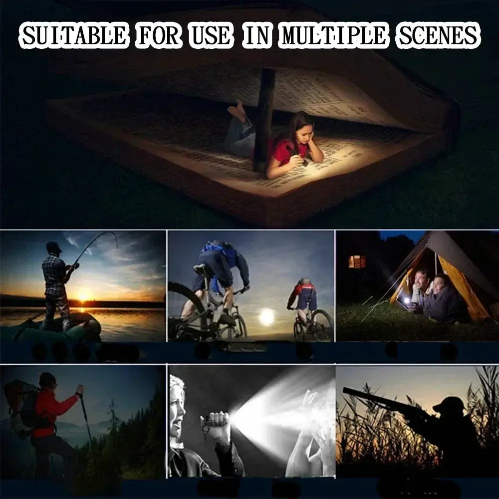 Simples Market 100000LM rechargeable LED flashlight; outdoor waterproof long-range tactical lamp