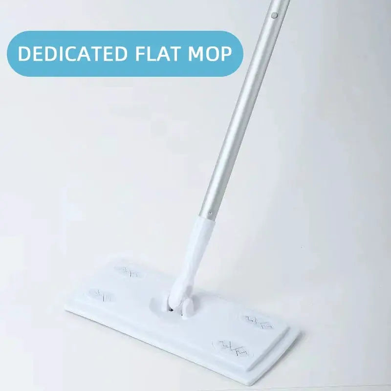 Flat mop replacement pad by Simples Market, white electrostatic micro-fiber pad for dry and wet cleaning