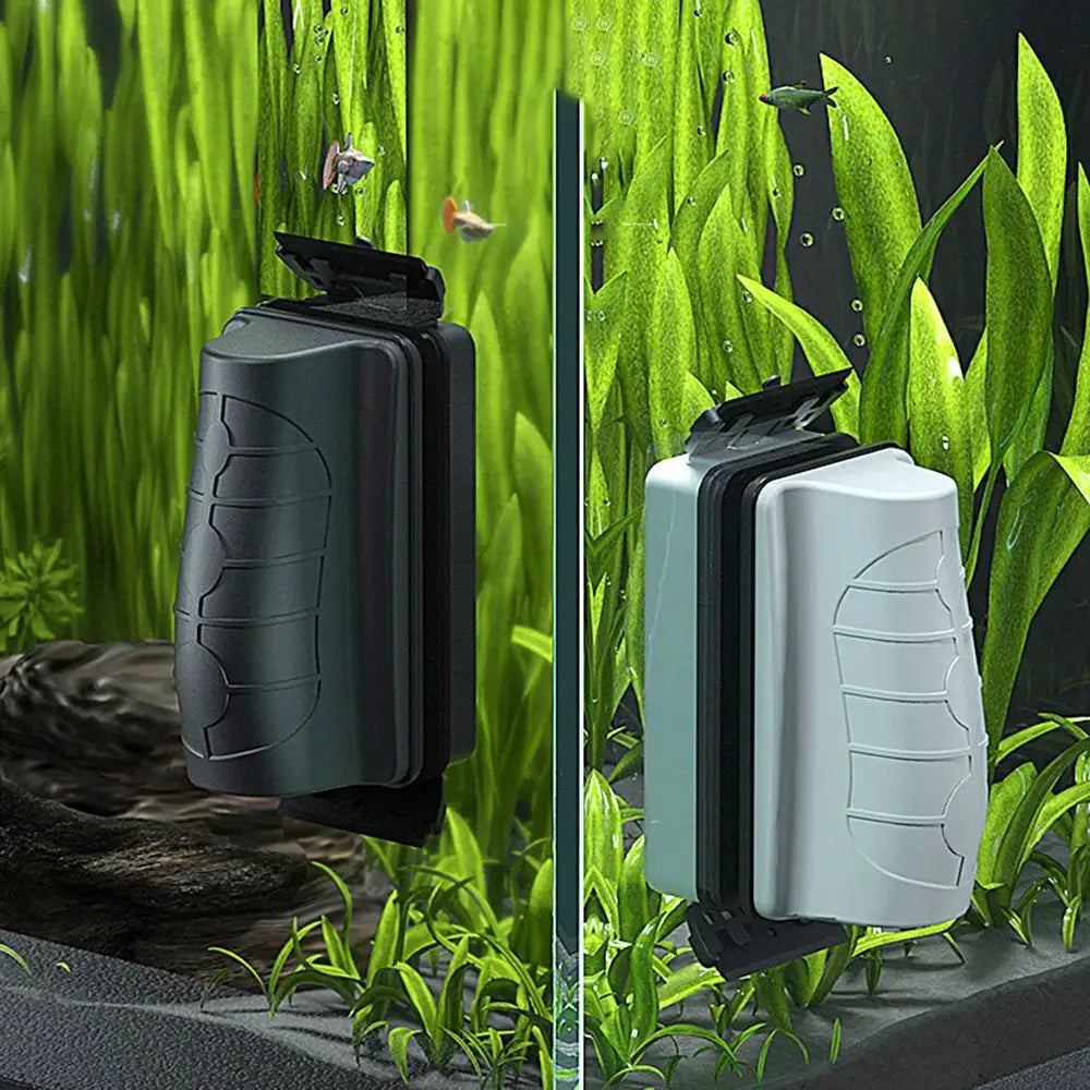 Fish Tank Magnetic Carbon Fiber Cleaning Brush With Neodymium Magnet Dual Sided Surfaces For Glass And Acrylic Tanks
