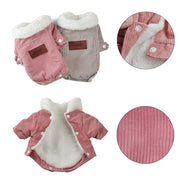 Autumn Winter Fleece Warm Dog Jacket Coat For Small Medium Dogs And Cats Cozy Thickened Schnauzer Pug Outfit