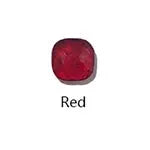 Crystal candy-style drop earring, red, 10mm, for women