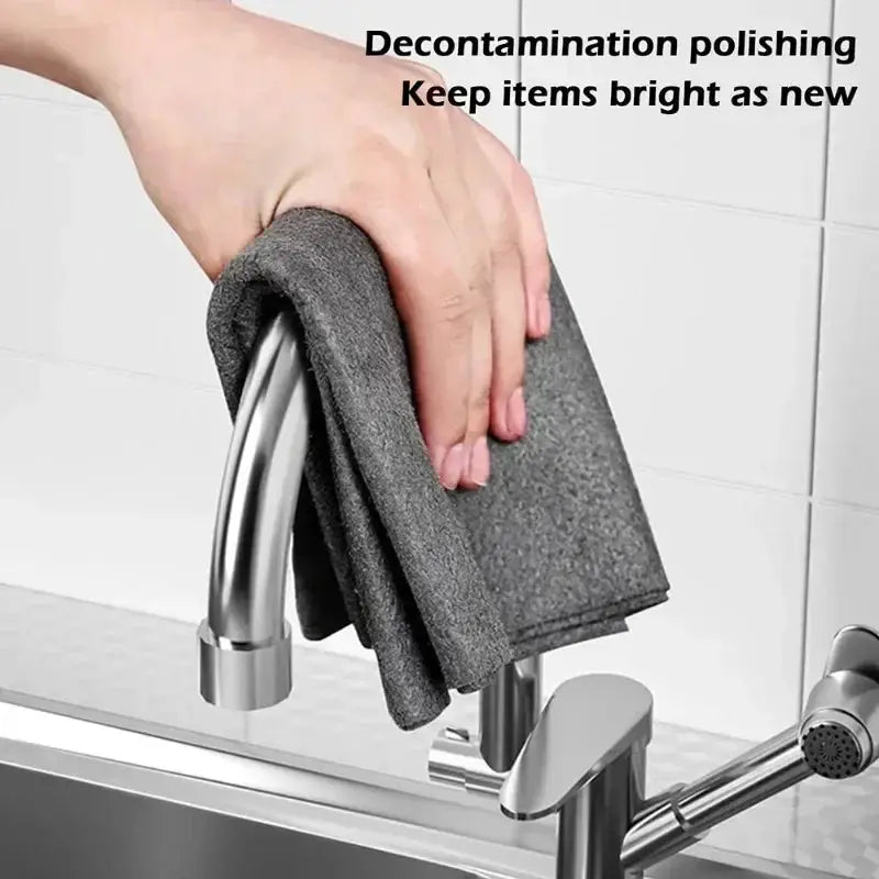 5 To 10 Pcs Magic Cleaning Cloths Microfiber Reusable Rags For Car Windows Mirrors And Household Kitchen Cleaning