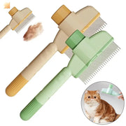 Professional Cat Grooming Massage Brush for Detangling Knots and Gentle Hair Removal