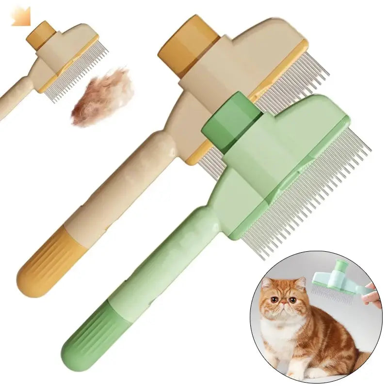 Professional Cat Grooming Massage Brush for Detangling Knots and Gentle Hair Removal
