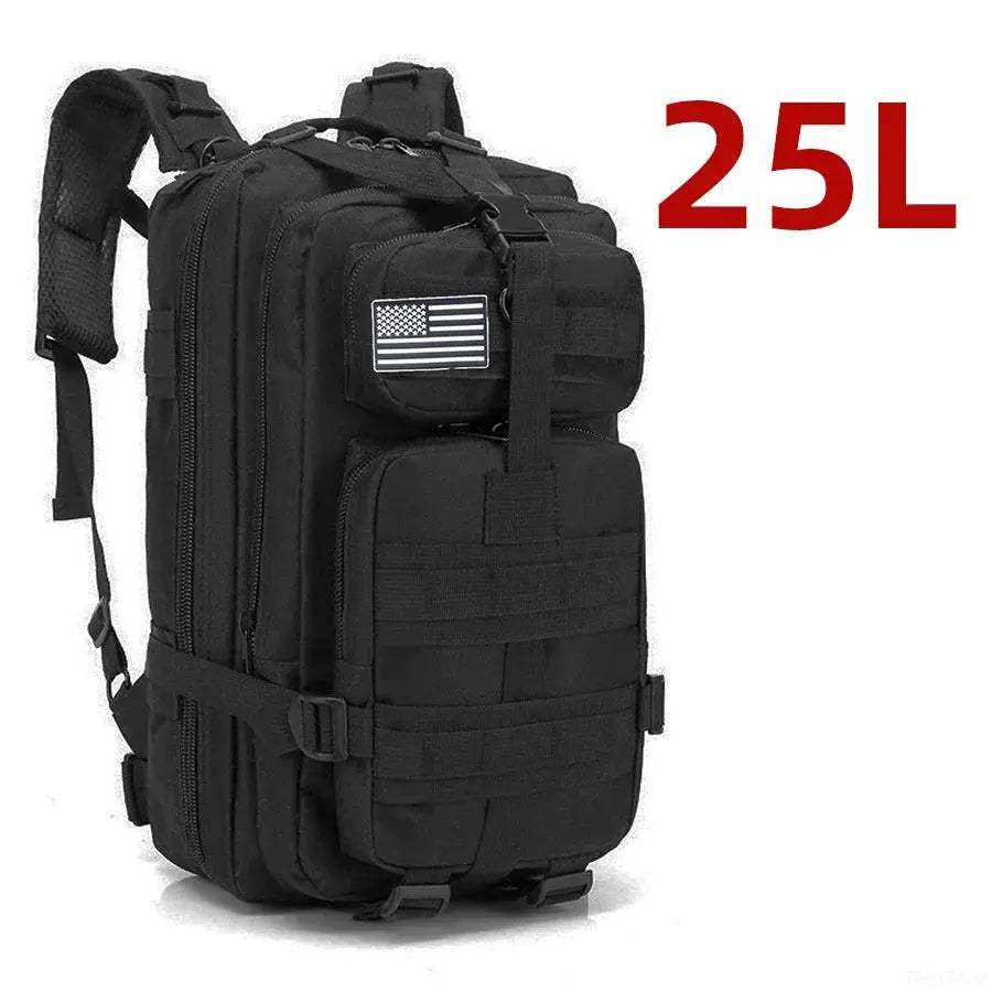 TrailMaster Tactical Backpack 25L 50L Waterproof Nylon For Outdoor Trekking Hiking Fishing Hunting Camping
