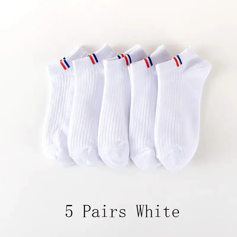 Mens Thin Summer Boat Socks Pack Of 5 10 20 Pairs Breathable Sweat Absorbing Casual Plain Color