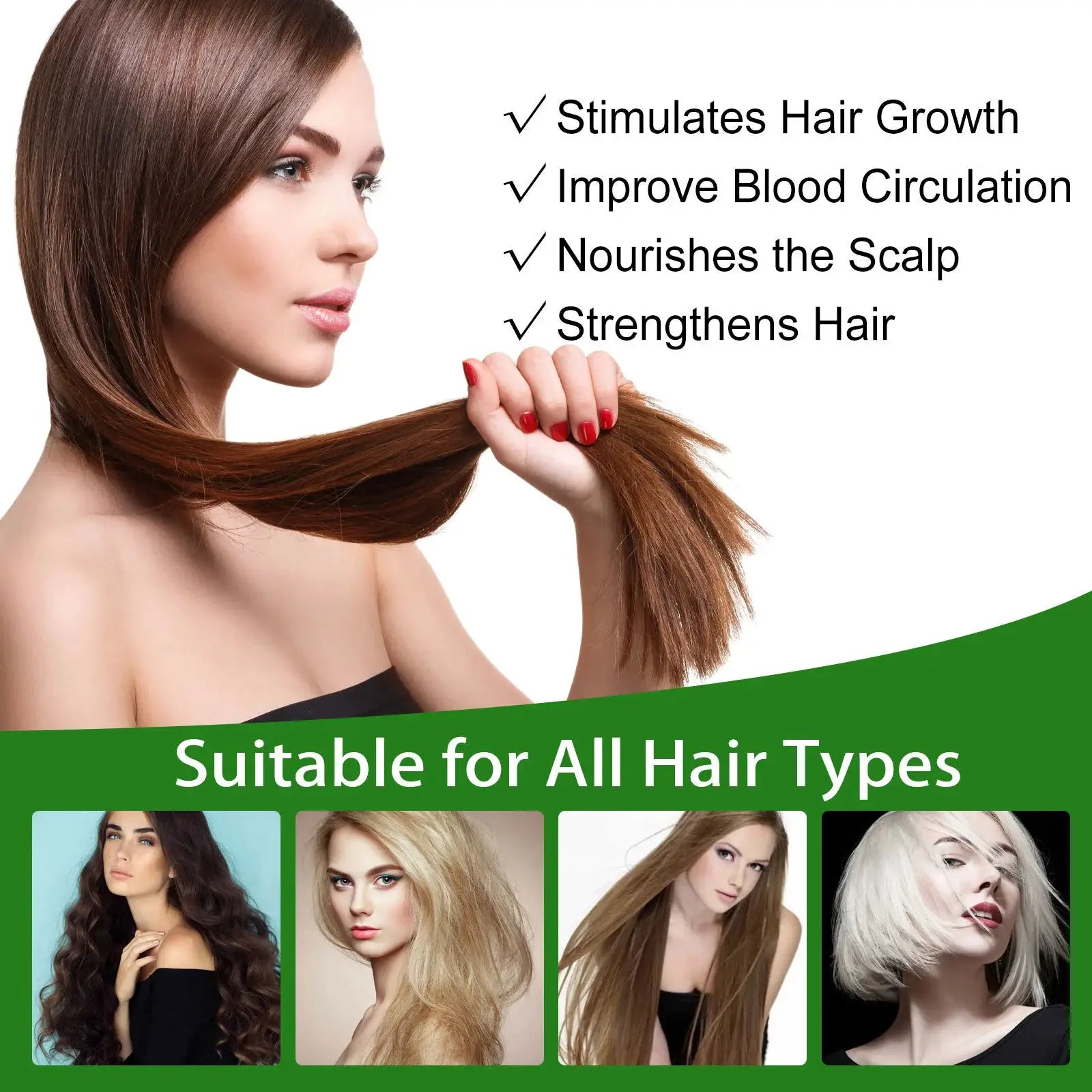 Ginger Hair Spray Promote Growth Anti Loss Improve Thin Dry Breakage Hair Nourish Root Scalp Damaged Treatment Hair Grow Spray